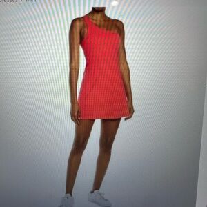 Outdoor Voices Dresses - One Shoulder Dress in Poppy Size Small